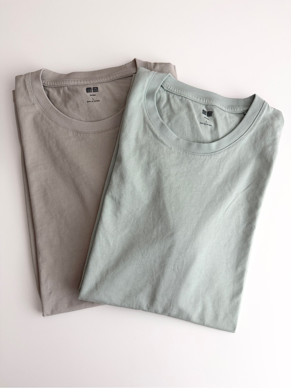 Lot of 2 EUC Uniqlo Supima Shirts